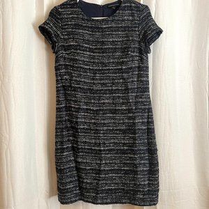 Banana Republic Blue Tweed Shift Dress-Size 2